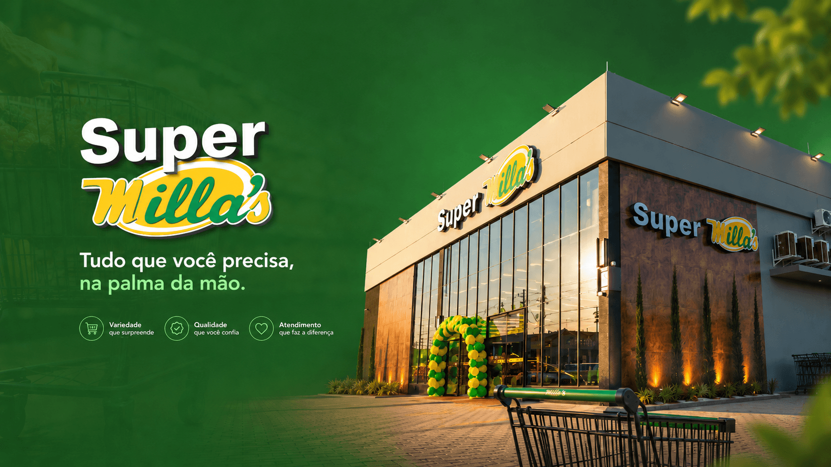 Super Milla's — Tudo que você precisa, na palma da mão