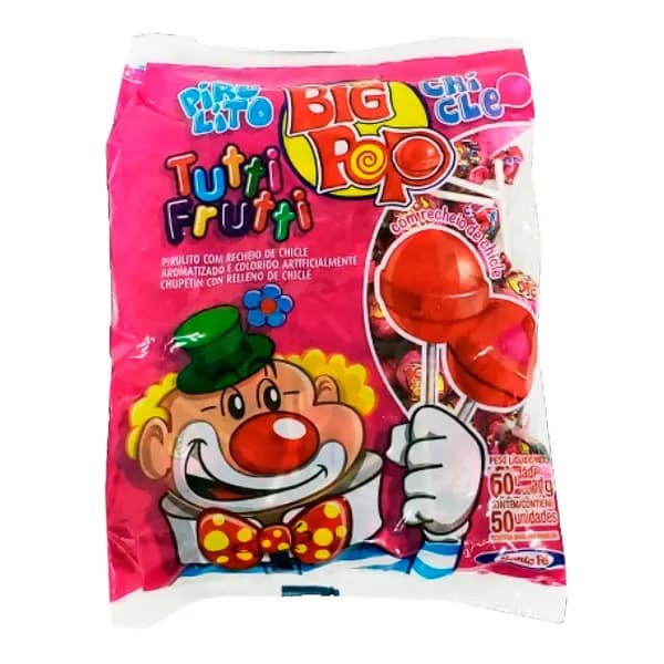 PIRULITO SANTA FE BIG POP TUTTI FRUTTI 500G