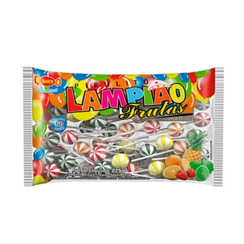 PIRULITO SAMS LAMPIAO FRUTAS 275G