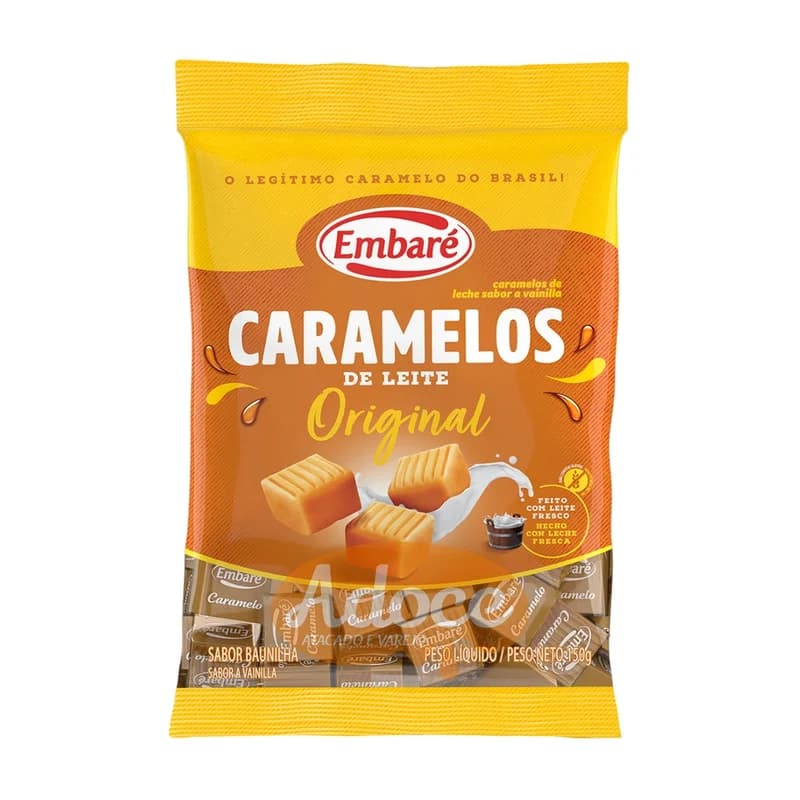 BALA CARAMELOS 150G LEITE