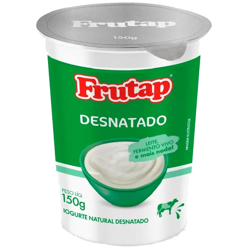 IOGURTE NATURAL FRUTAP 150G DESNATADO