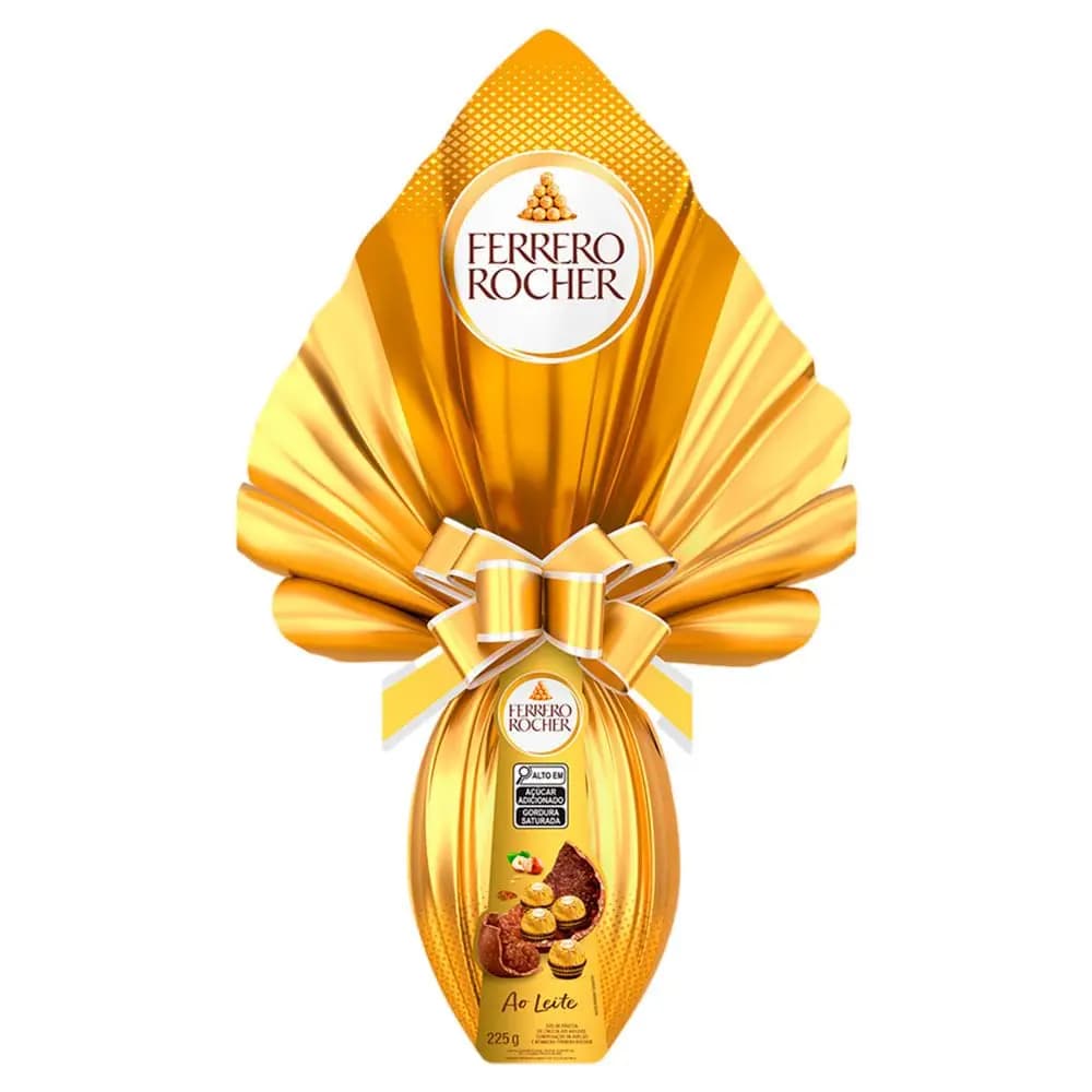OVO DE PASCOA FERRERO ROCHER AO LEITE 225G