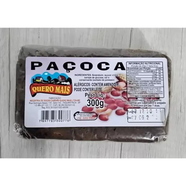 PACOCA PEDACOS QUERO MAIS 300G