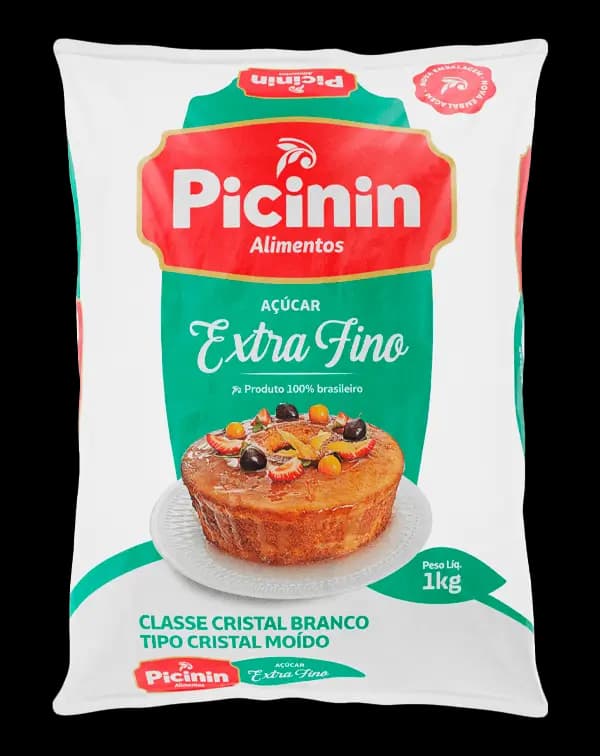 ACUCAR EXTRA FINO PICININ 1KG