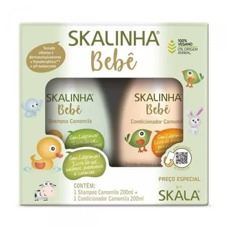 KIT SH CONDIC SKALINHA BEBE 400ML