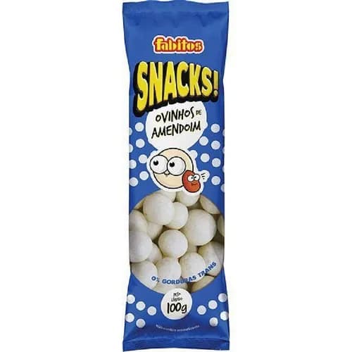 SALGADINHO FABITOS OVINHOS AMENDOIM 100G