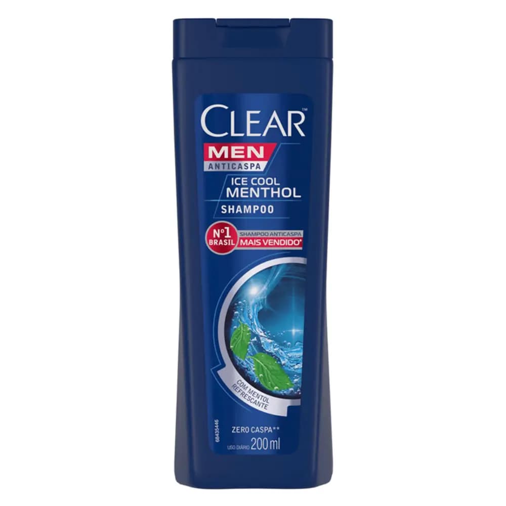 SHAMPOO CLEAR MEN ICE COOL MENTHOL 200ML
