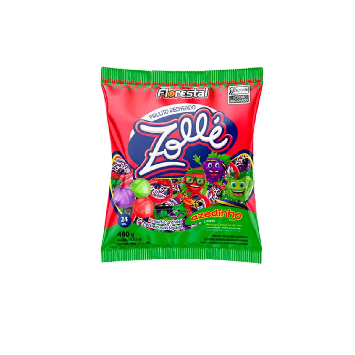 PIRULITO RECH FLORESTAL ZOLLE AZEDINHO 480G
