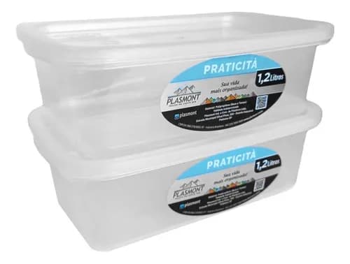 POTE RET PLASMONT 1,2L TRANSPARENTE