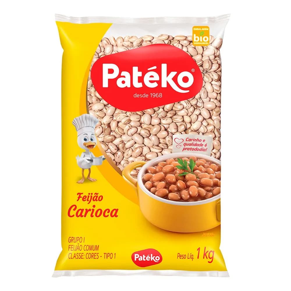 FEIJAO CARIOCA PATEKO 1KG