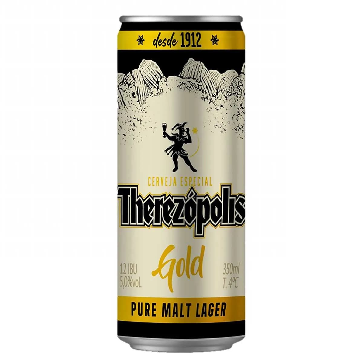 CERVEJA PURO MALTE THEREZOPOLIS GOLD LT 350ML
