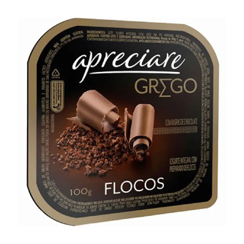 IOGURTE GREGO APRECIARE 90G FLOCOS