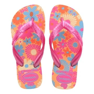 SAND HAVAIANAS KIDS FLORES PESSEGO 31/2