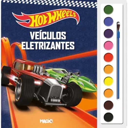 LIVRO AQUARELA HOT WHEELS 28X27CM