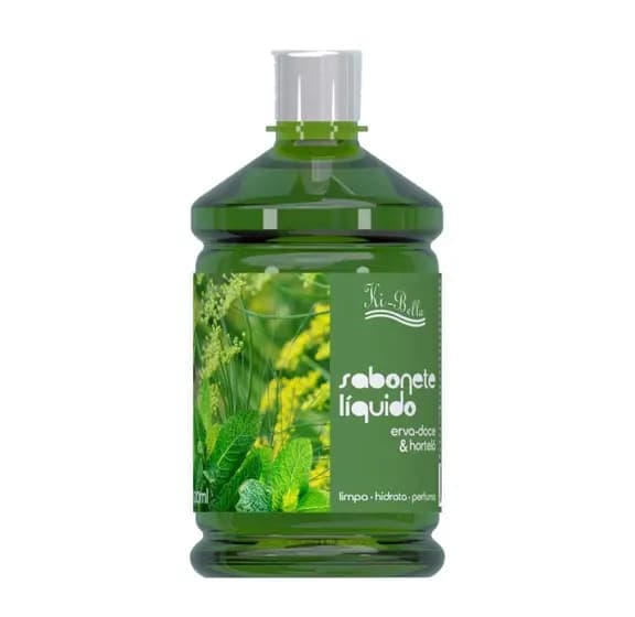 SABONETE LIQ KI BELLA 500ML ERVA DOCE & HORTELA