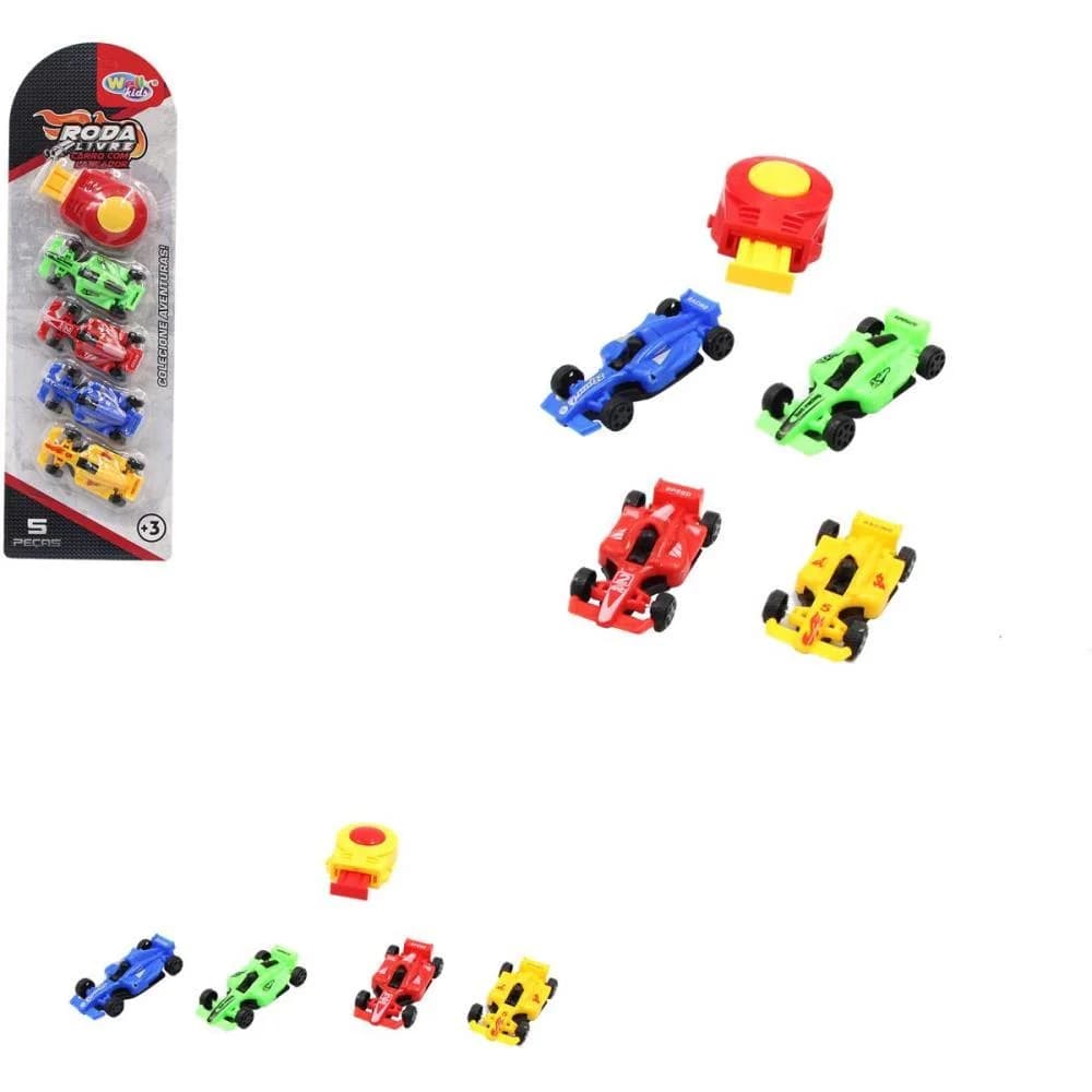 CARRINHO FORMULA 1 COM LANCADOR 5PCS