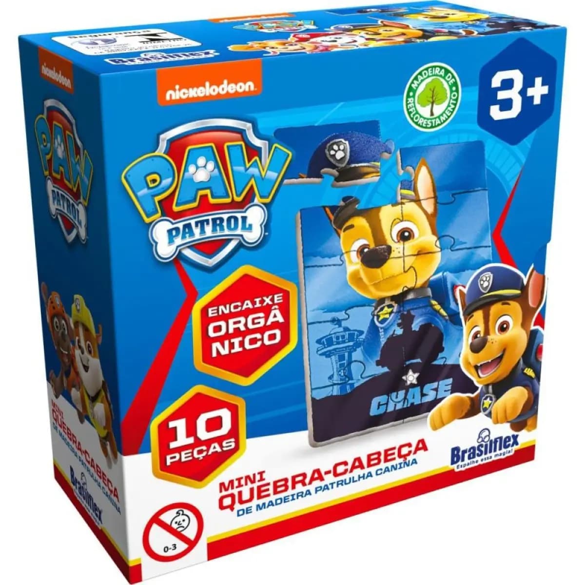 QUEBRA-CABECA MADEIRA PATRULHA CANINA MINI 10 PECAS