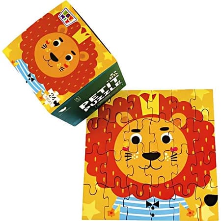 QUEBRA-CABECA CARTONADO PETIT LEAO 24 PECAS