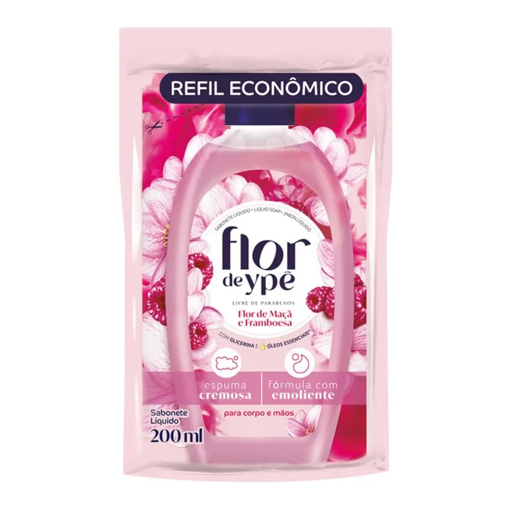 SABONETE LIQ YPE FLOR DE MACA E FRAMBOESA 200ML