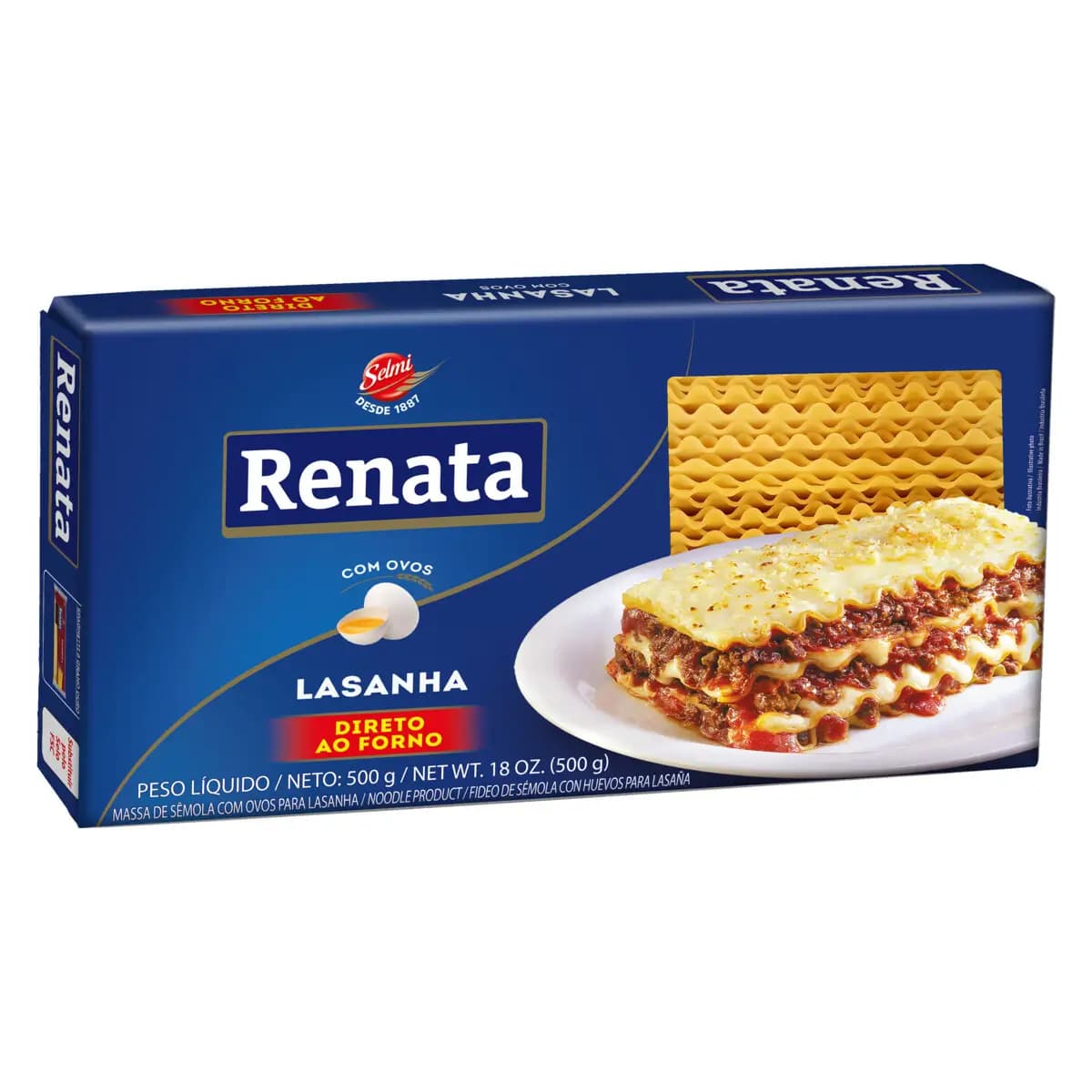 MASSA LASANHA RENATA 500G