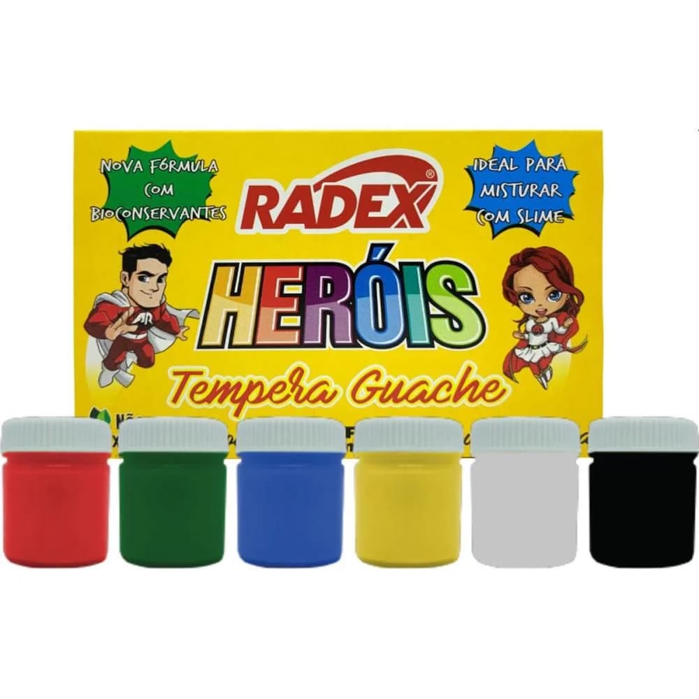 TINTA GUACHE 015ML 06 CORES