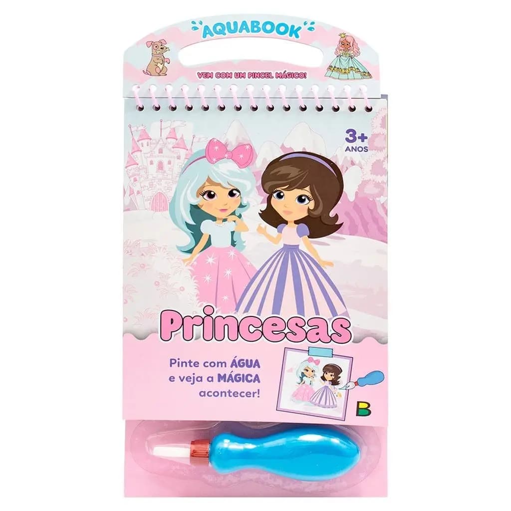 LIVRO AQUABOOK PRINCESAS 27,6X13,6CM 10PAG
