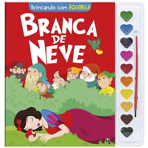 LIVRO AQUARELA BRANCA DE NEVE 27X28CM 16PAG