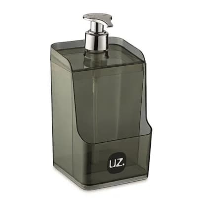 DISPENSER UZ SLIM 500ML PRETO TRANSL.  9 X 18 CM
