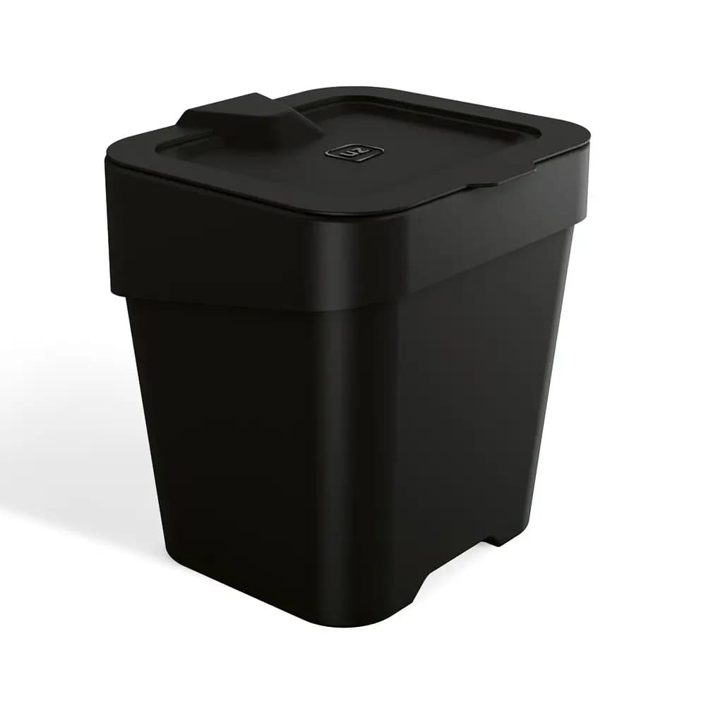 LIXEIRA DE PIA UZ SLIM 2,5L PRETO