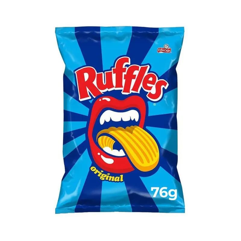 SALG ELMA CHIPS RUFFLES 76G ORIGINAL