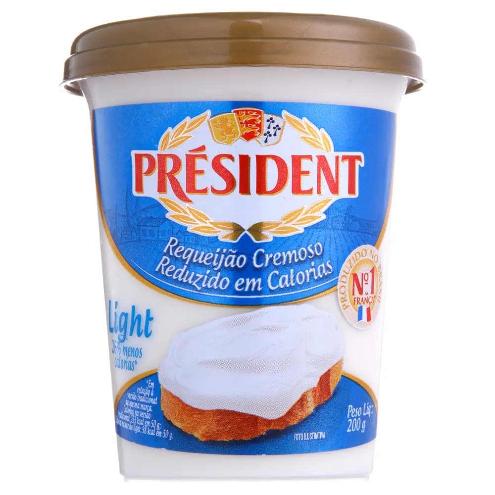 REQUEIJAO PRESIDENT LIGHT 200G
