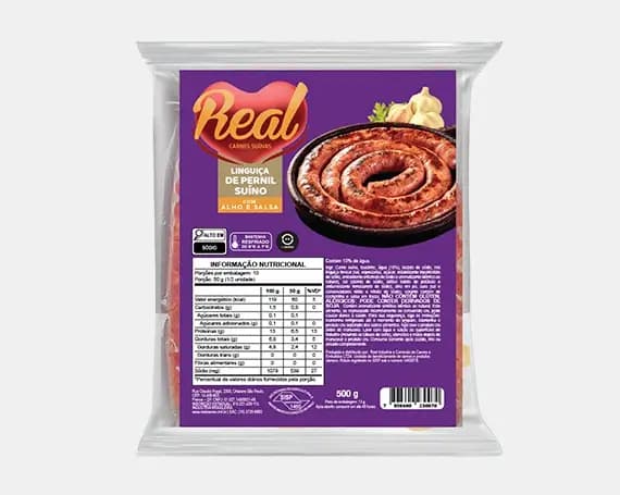 LINGUICA PERNIL SUINO REAL ALHOSALSA 500G