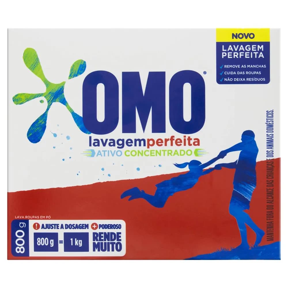 DETERGENTE PO OMO 800G LAVAGEM PERFEITA
