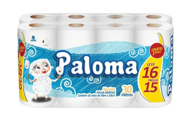 PAPEL HIG PALOMA NEUTRO FS 16X30M