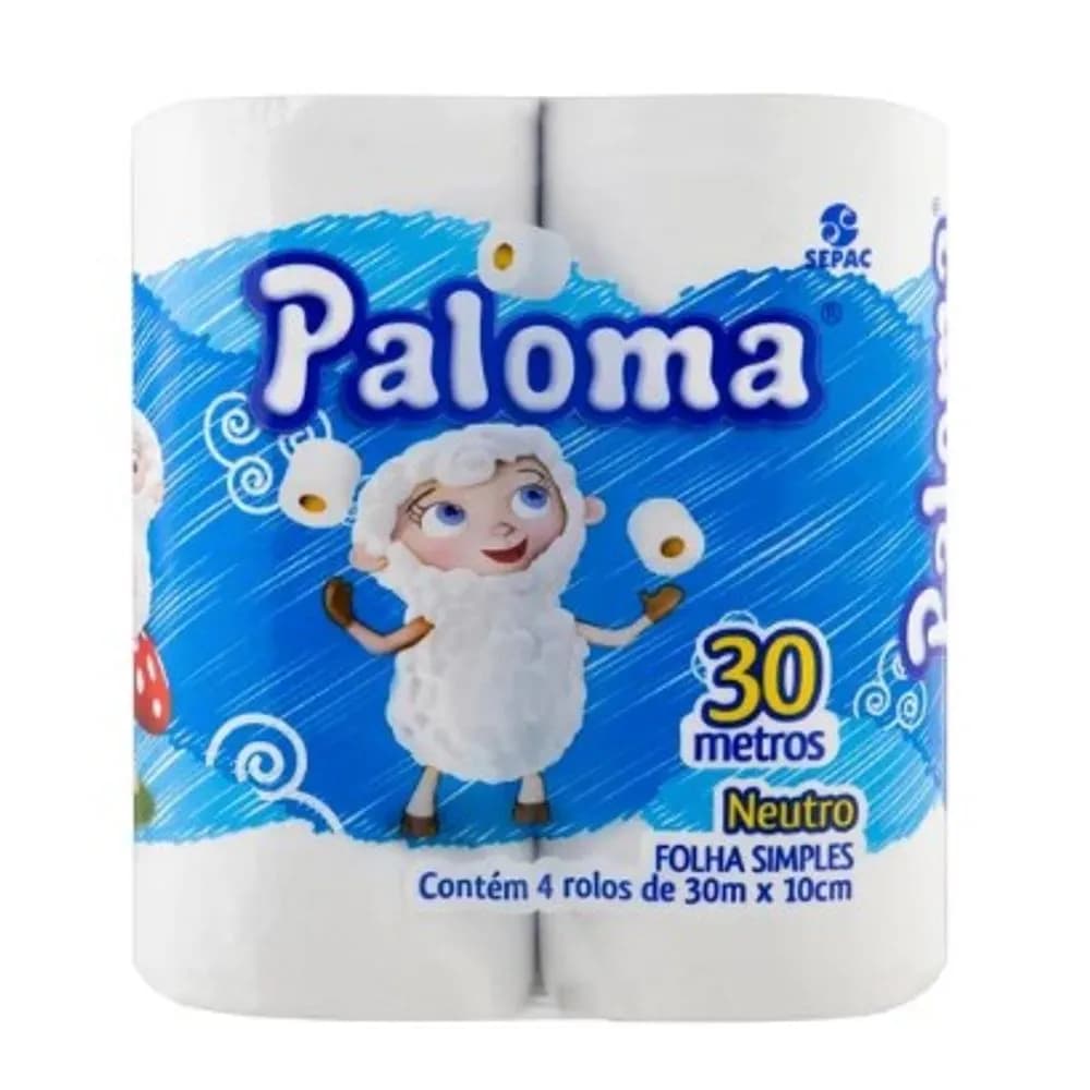 PAPEL HIG PALOMA FD NEUTRO 4X30M