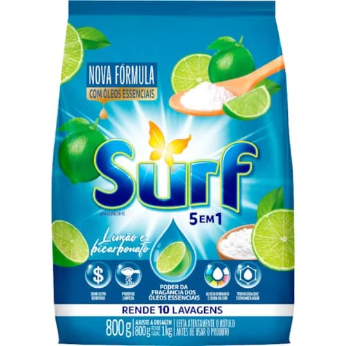 SABAO EM PO SURF LIMAOBICARBONATO SC 800G