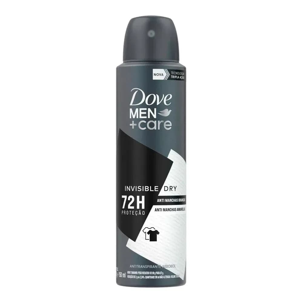 DESODORANTE AEROSOL DOVE 150ML MEN INVISIBLE DRY