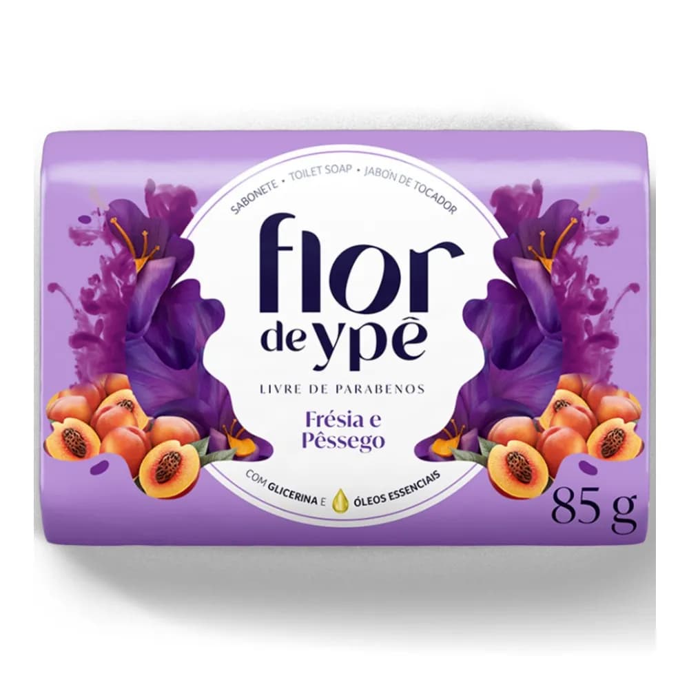 SABONETE FLOR DE YPE 85G FRESIAPESSEGO