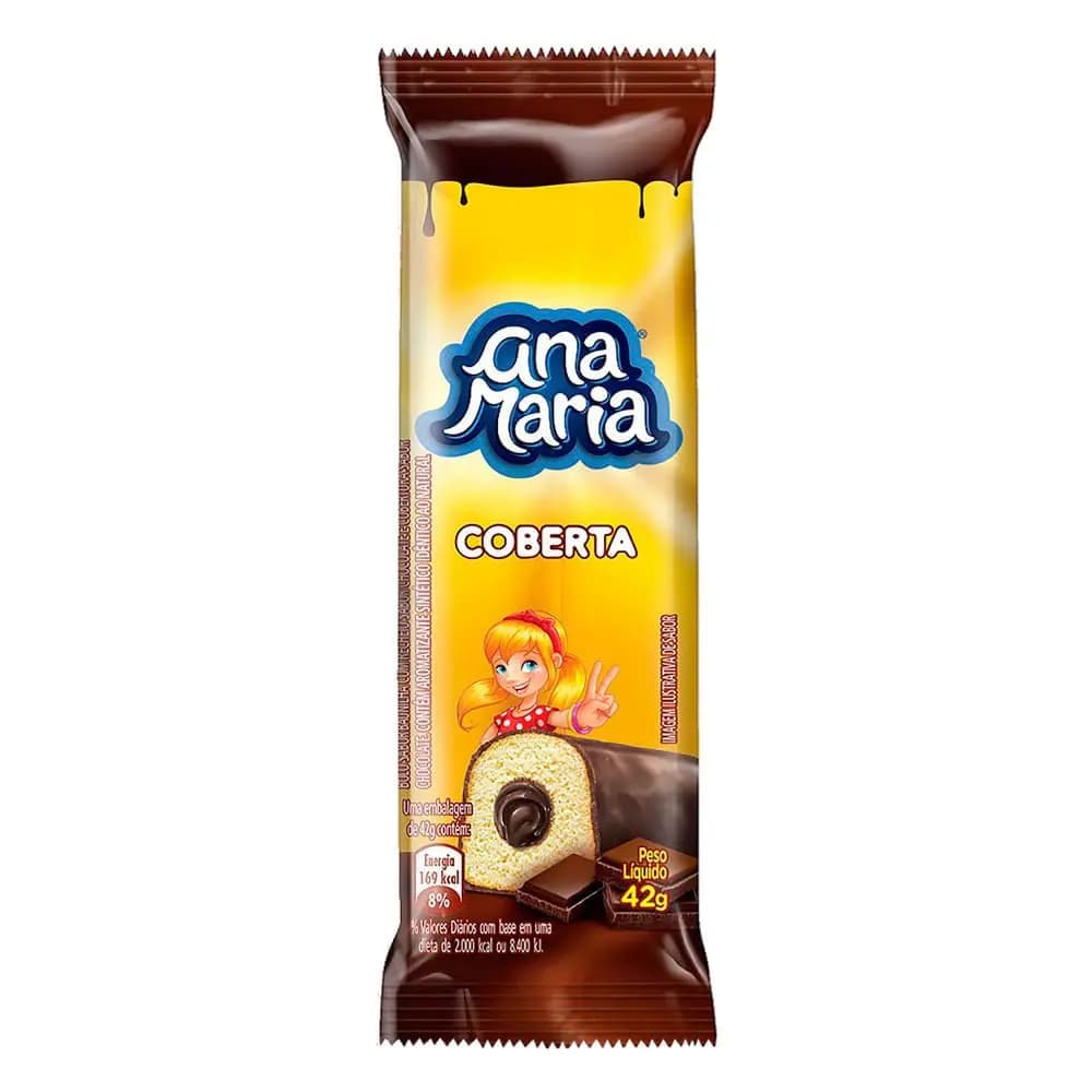 BOLINHO ANA MARIA COBERTURA CHOCOLATE 42G