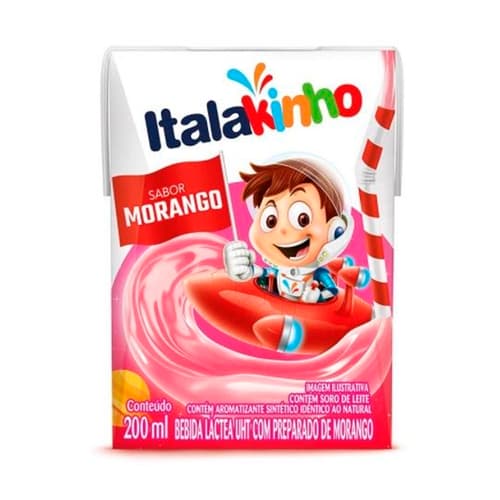 BEB LACTEA ITALAKINHO 200ML MORANGO
