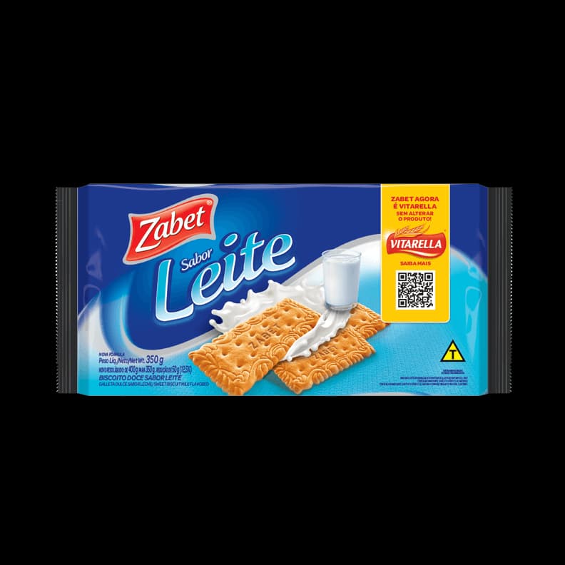 BISC ZABET 350G LEITE