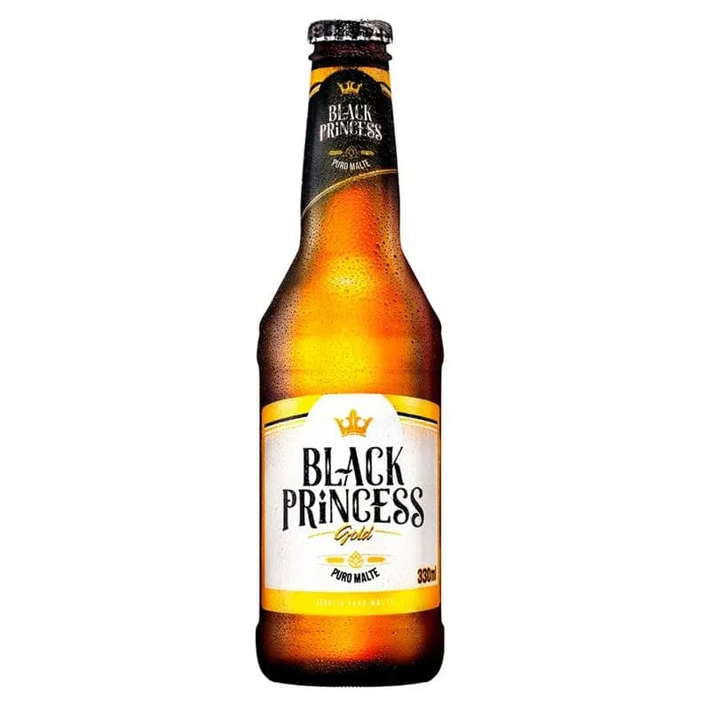 CERVEJA BLACK PRINCESS PURO MALTE LN 330ML