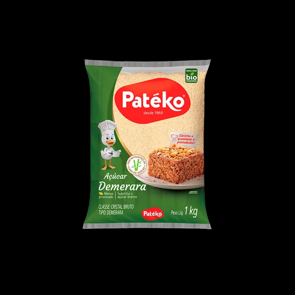 ACUCAR DEMERARA PATEKO 1KG