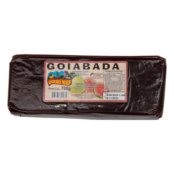 GOIABADA QUERO MAIS BARRA 700G