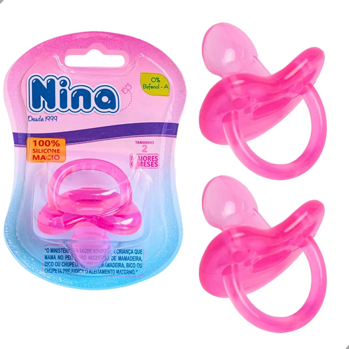 CHUPETA NINA SILICONE CONV ROSA