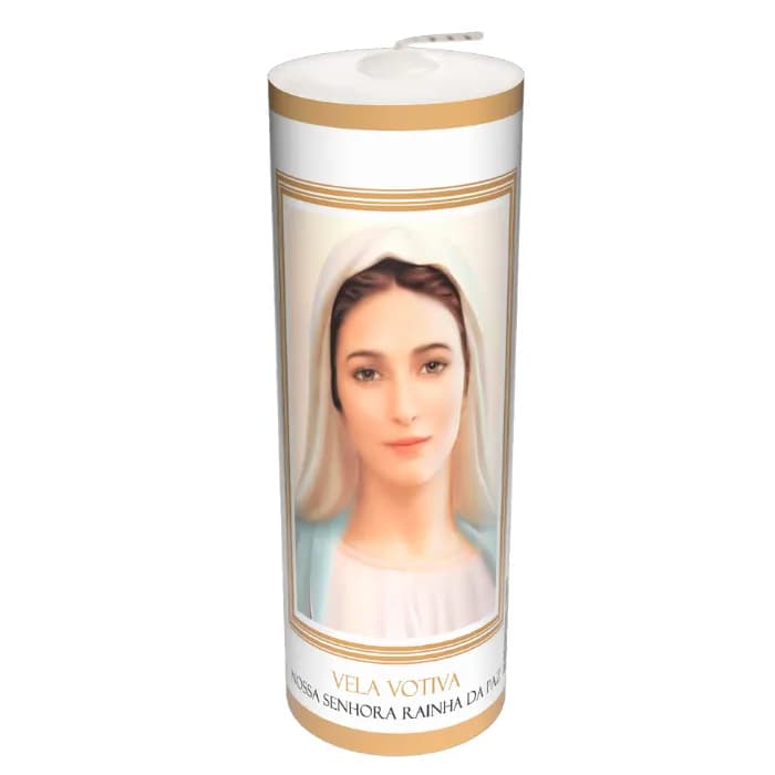 VELA VOTIVA QLZ N SRA RAINHA DA PAZ 320G