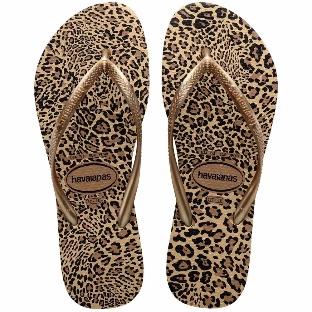 SAND HAVAIANAS SLIM ANIMALS AREIADOURADO 3940