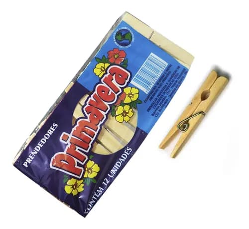 PRENDEDOR ROUPA PRIMAVERA MAD C12