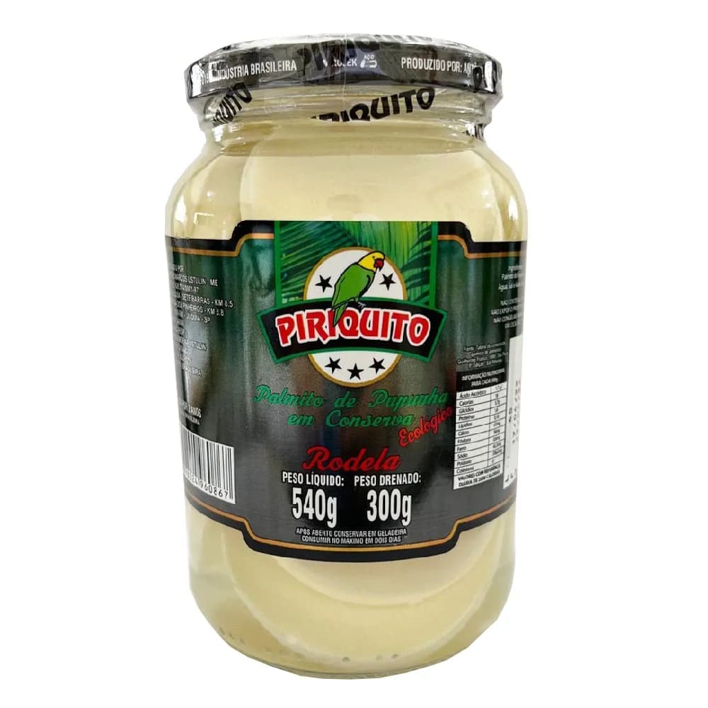 PALMITO PIRIQUITO PUPUNHA 300G RODELA