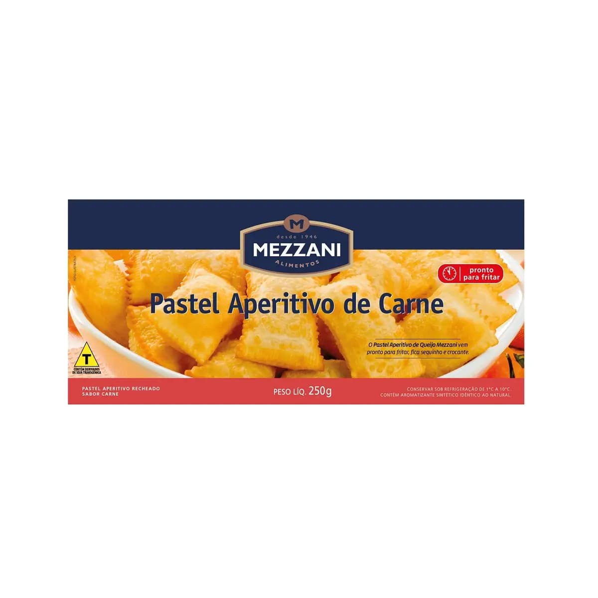 PASTEL APERITIVO MEZZANI 250G CARNE